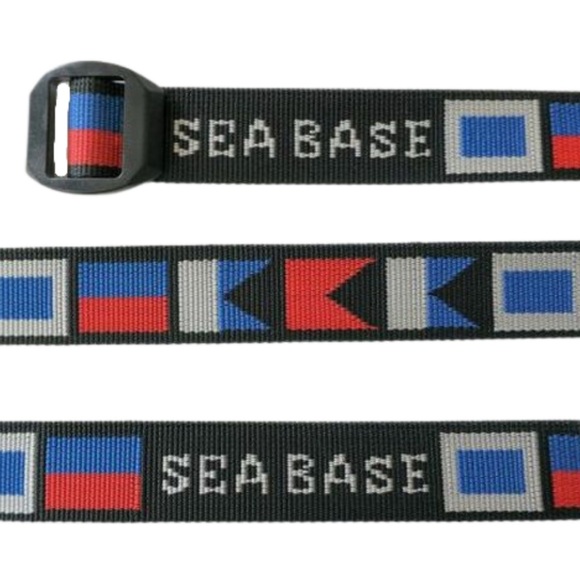 Bison Sea Base Nautical Flags Web Belt, NWT, Size Small - Picture 1 of 8